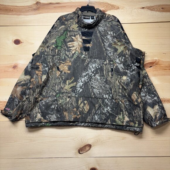Gander Mountain Jacket Mens XXL Guide Series Mossy Oak Camo Pullover Hunting - Picture 1 of 13